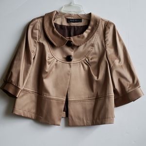 Zara gold 3/4 sleeve jacket